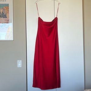 JCrew '90s slip dress sleek new strapless silhouette